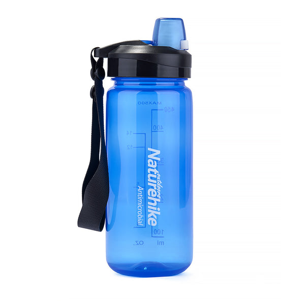 NatureHike 500ml Easy Open water bottle in blue