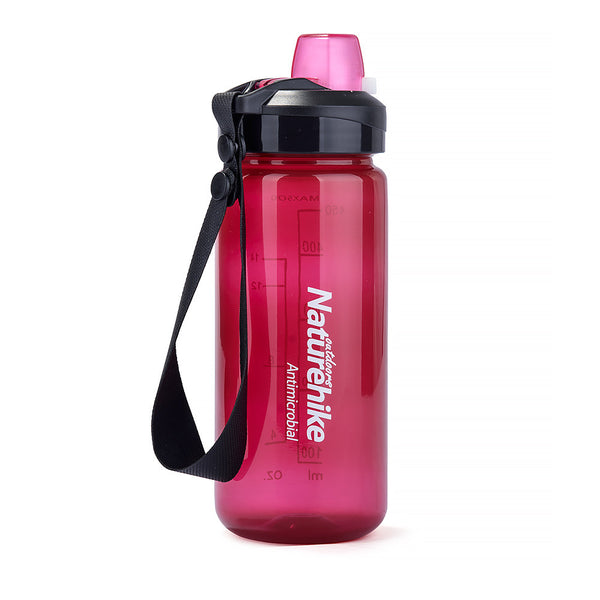 NatureHike 500ml Easy Open water bottle in pink